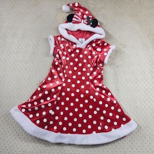 Minnie Mouse Disney Parks Red Christmas Costume Polka Dot Dress Size XL